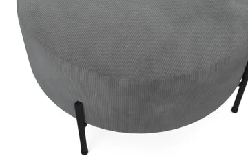 Menard Compact Sittepuff Rund 70 cm - Grå - Møbler - Stoler - Krakk - Puff