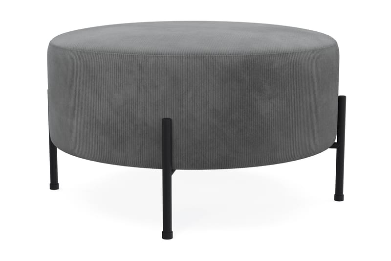 Menard Compact Sittepuff Rund 70 cm - Grå - Møbler - Stoler - Krakk - Puff