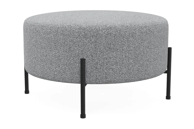 Menard Compact Sittepuff Rund 70 cm - Grå - Møbler - Stoler - Krakk - Puff