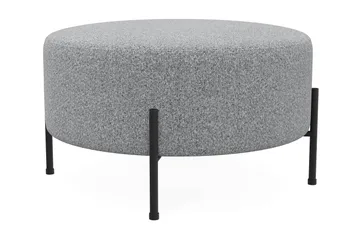 Menard Compact Sittepuff Rund 70 cm - Grå - Møbler - Stoler - Krakk - Puff