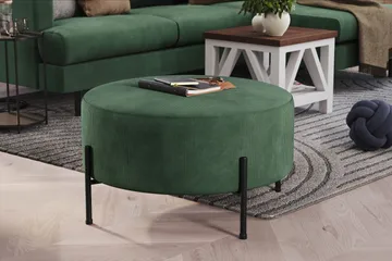 Menard Compact Sittepuff Rund 70 cm - Grønn - Møbler - Stoler - Krakk - Puff