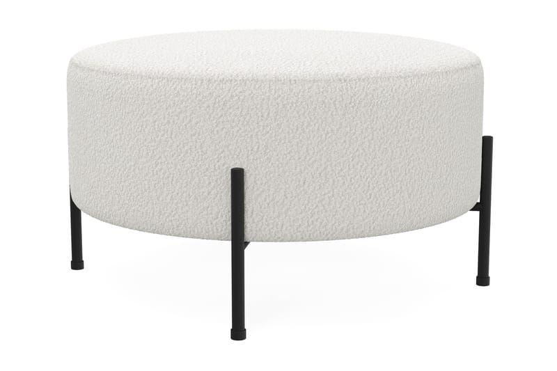Menard Compact Sittepuff Rund 70 cm - Hvit - Møbler - Stoler - Krakk - Puff