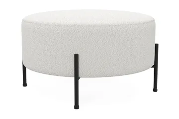Menard Compact Sittepuff Rund 70 cm - Hvit - Møbler - Stoler - Krakk - Puff