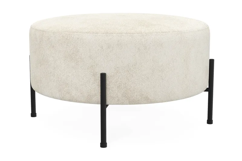 Menard Compact Sittepuff Rund 70 cm - Hvit - Møbler - Stoler - Krakk - Puff