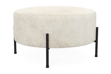 Menard Compact Sittepuff Rund 70 cm - Hvit - Møbler - Stoler - Krakk - Puff