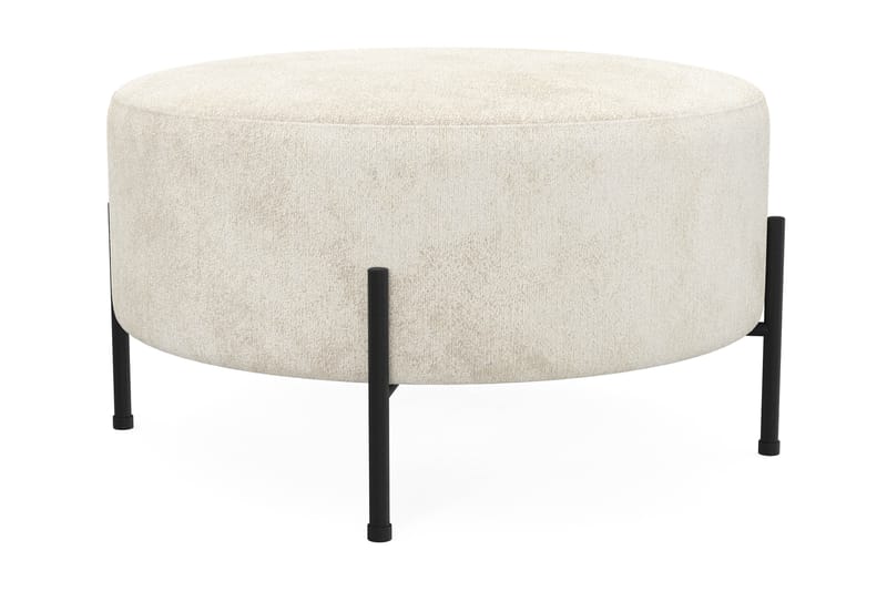 Menard Compact Sittepuff Rund 70 cm - Hvit - Møbler - Stoler - Krakk - Puff