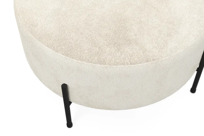 Menard Compact Sittepuff Rund 70 cm - Hvit - Møbler - Stoler - Krakk - Puff