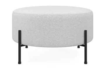 Menard Compact Sittepuff Rund 70 cm - Lys grå - Møbler - Stoler - Krakk - Puff