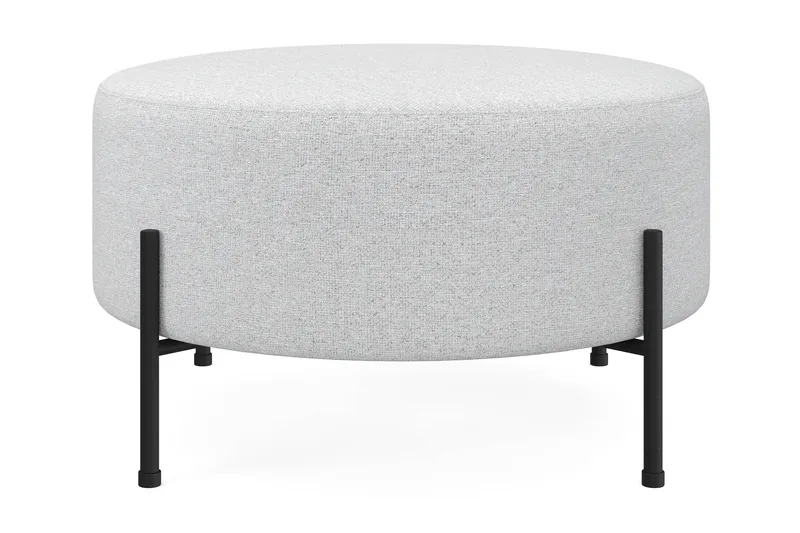 Menard Compact Sittepuff Rund 70 cm - Lys grå - Møbler - Stoler - Krakk - Puff
