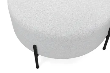 Menard Compact Sittepuff Rund 70 cm - Lys grå - Møbler - Stoler - Krakk - Puff