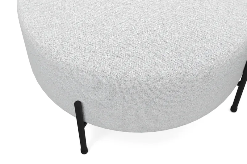 Menard Compact Sittepuff Rund 70 cm - Lys grå - Møbler - Stoler - Krakk - Puff