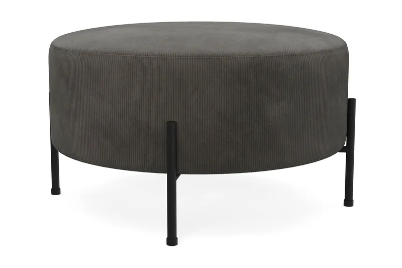 Menard Compact Sittepuff Rund 70 cm - Mørkegrå - Møbler - Stoler - Krakk - Puff
