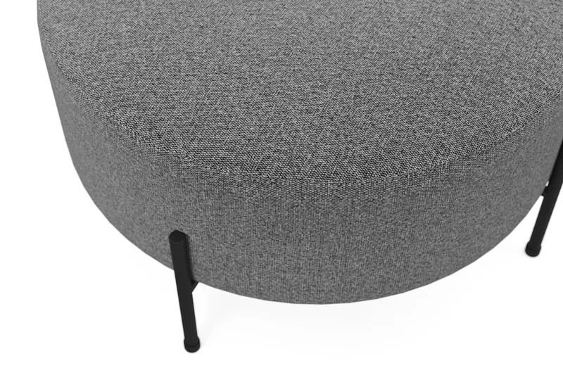 Menard Compact Sittepuff Rund 70 cm - Mørkegrå - Møbler - Stoler - Krakk - Puff