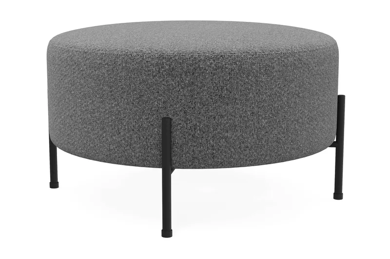 Menard Compact Sittepuff Rund 70 cm - Mørkegrå - Møbler - Stoler - Krakk - Puff