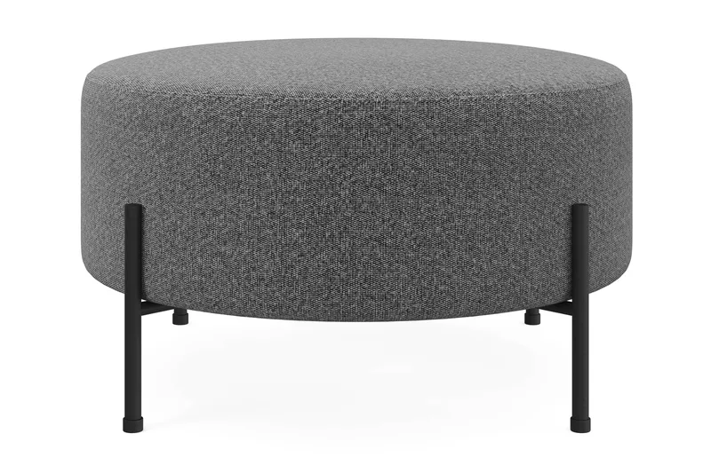 Menard Compact Sittepuff Rund 70 cm - Mørkegrå - Møbler - Stoler - Krakk - Puff