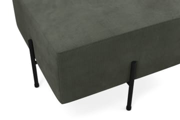 Menard Compact Sittpuff 60 cm Kvadratisk Scandi Days Fjord 79, Mörkgrön Manchester - Møbler - Stoler - Krakk - Puff