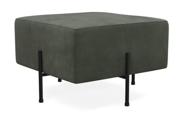 Menard Compact Sittpuff 60 cm Kvadratisk Scandi Days Fjord 79, Mörkgrön Manchester - Møbler - Stoler - Krakk - Puff