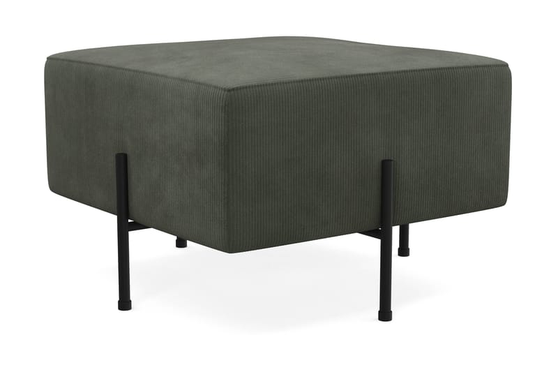 Menard Compact Sittpuff 60 cm Kvadratisk Scandi Days Fjord 79, Mörkgrön Manchester - Møbler - Stoler - Krakk - Puff