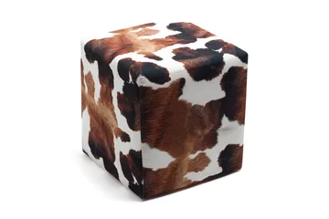 Milkyna Sittepuff - Brun/Hvit - Møbler - Stoler - Krakk - Puff