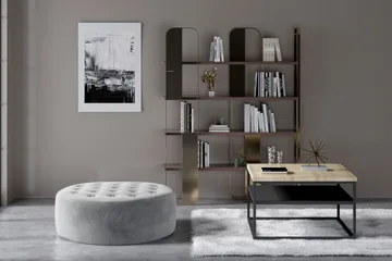 Montyda Sittepuff Rund - Grå - Møbler - Stoler - Krakk - Puff