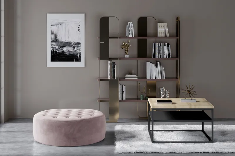 Montyda Sittepuff Rund - Rosa - Møbler - Stoler - Krakk - Puff