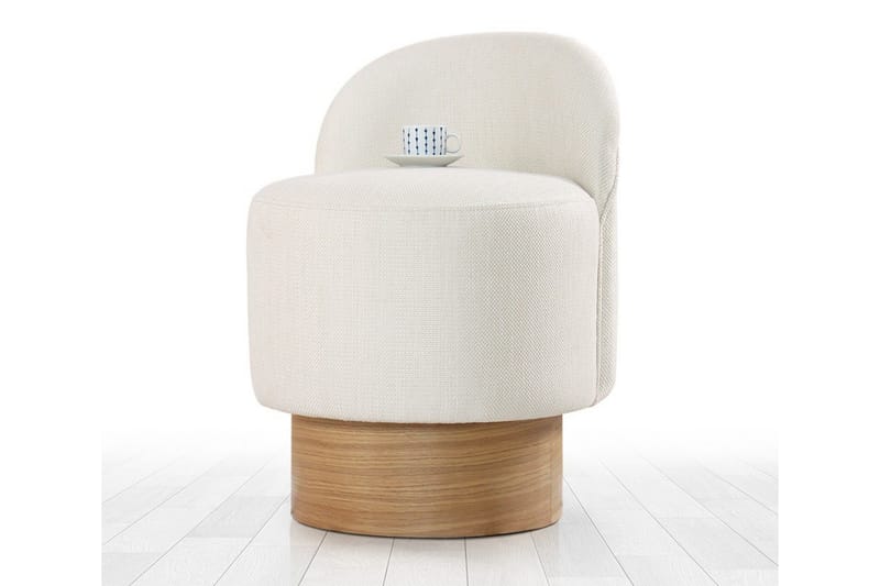 Muktan Sittepuff 47 cm - Cream - Møbler - Stoler - Krakk - Puff