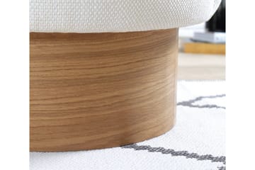 Muktan Sittepuff 47 cm - Cream - Møbler - Stoler - Krakk - Puff