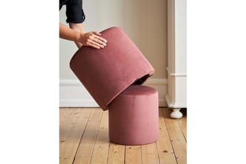 Mukuro Sittepuff 50 cm - Rosa - Møbler - Stoler - Krakk - Puff