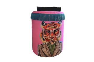 Multan Sittepuff 45 cm - Flerfarget - Møbler - Stoler - Krakk - Puff