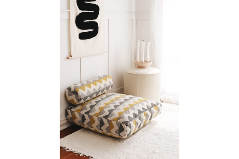 Munkad Sittepuff 70 cm - Flerfarget - Møbler - Stoler - Krakk - Puff