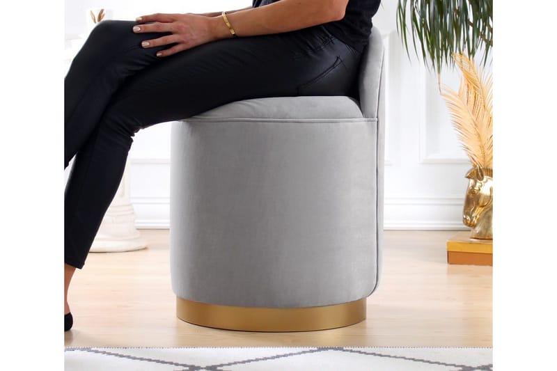 Murwillumbah Sittepuff 45 cm - Grå - Møbler - Stoler - Krakk - Puff