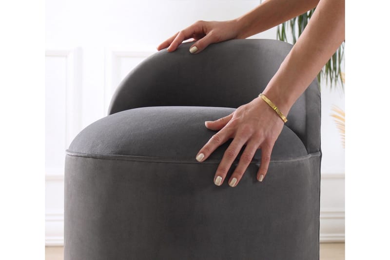 Murwillumbah Sittepuff 45 cm - Mørkegrå - Møbler - Stoler - Krakk - Puff