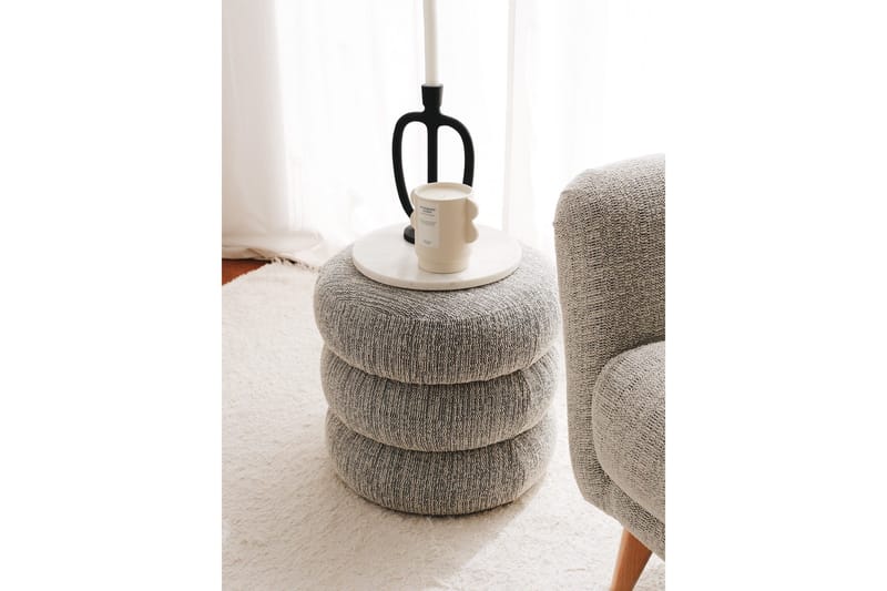 Musibat Sittepuff 40 cm - Grå - Møbler - Stoler - Krakk - Puff