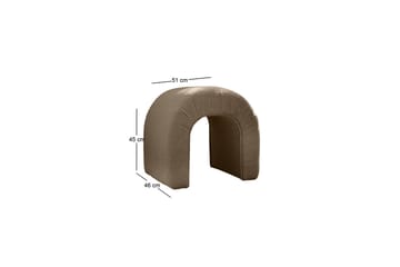 Nagar Sittepuff 51 cm - Brun - Møbler - Stoler - Krakk - Puff