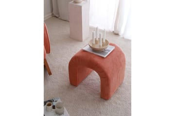 Nagar Sittepuff 51 cm - Koral - Møbler - Stoler - Krakk - Puff