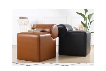 Nahar Sittepuff 45 cm - Brun - Møbler - Stoler - Krakk - Puff