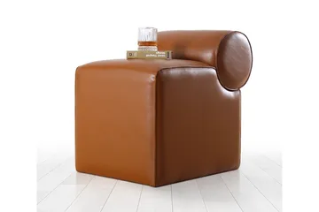 Nahar Sittepuff 45 cm - Brun - Møbler - Stoler - Krakk - Puff