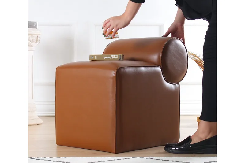 Nahar Sittepuff 45 cm, Brun