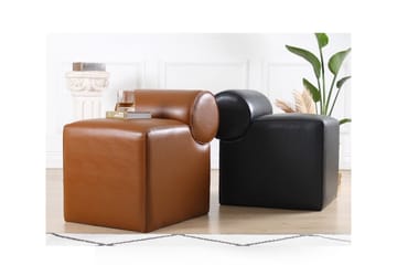 Nahar Sittepuff 45 cm - Svart - Møbler - Stoler - Krakk - Puff