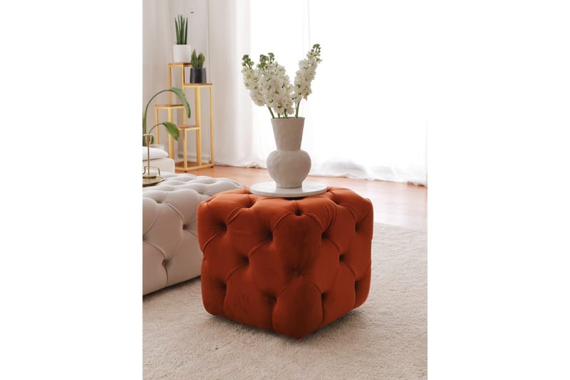 Naman Sittepuff 48 cm - Brun - Møbler - Stoler - Krakk - Puff