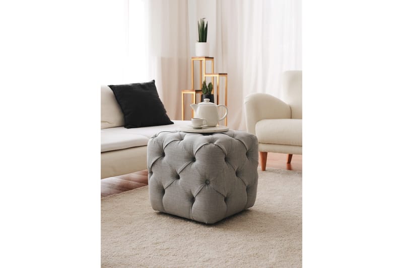 Naman Sittepuff 48 cm - Grå - Møbler - Stoler - Krakk - Puff