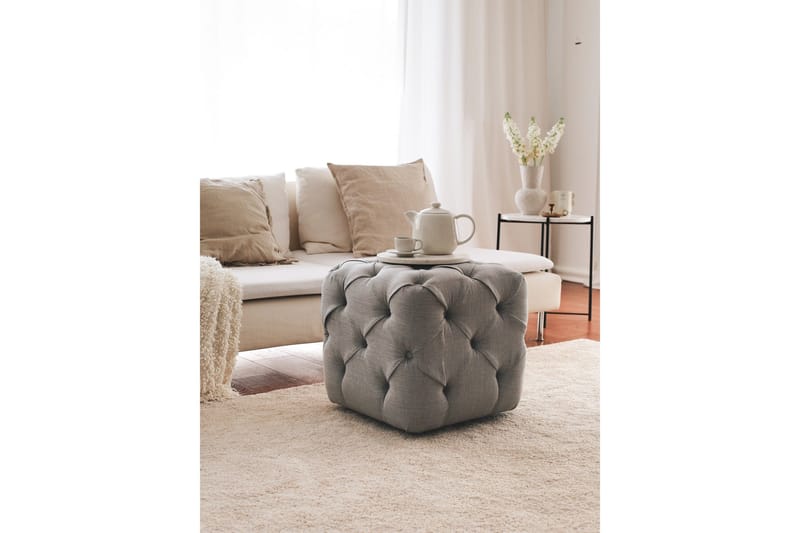Naman Sittepuff 48 cm - Grå - Møbler - Stoler - Krakk - Puff