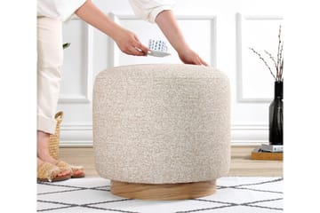 Namra Sittepuff 45 cm - Beige - Møbler - Stoler - Krakk - Puff