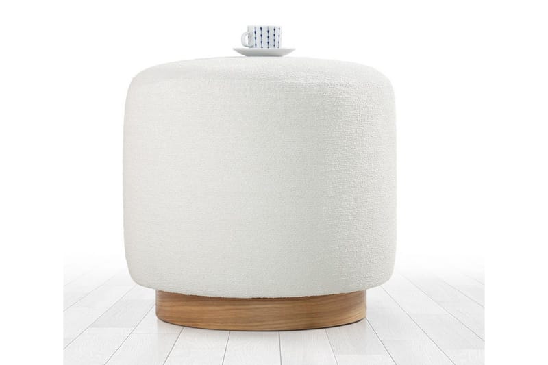 Namra Sittepuff 45 cm - Cream - Møbler - Stoler - Krakk - Puff