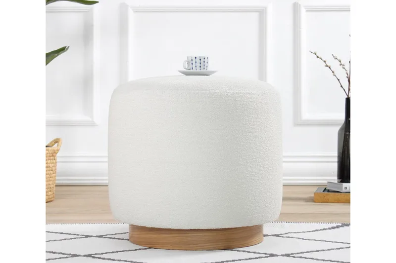 Namra Sittepuff 45 cm, Cream