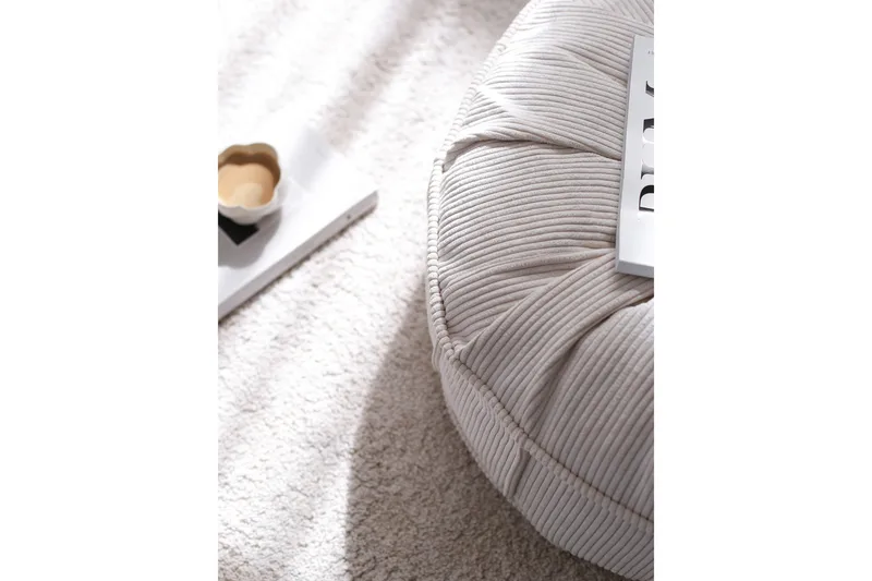 Nanhe Sittepuff 60 cm - Lysegrå - Møbler - Stoler - Krakk - Puff