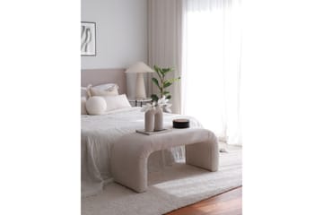 Narpendra Sittepuff 106 cm - Hvit - Møbler - Stoler - Krakk - Puff