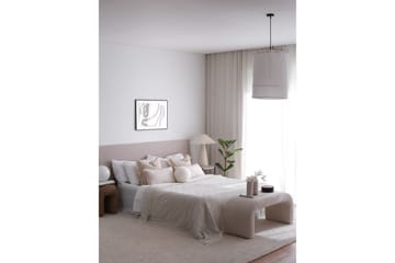 Narpendra Sittepuff 106 cm - Hvit - Møbler - Stoler - Krakk - Puff