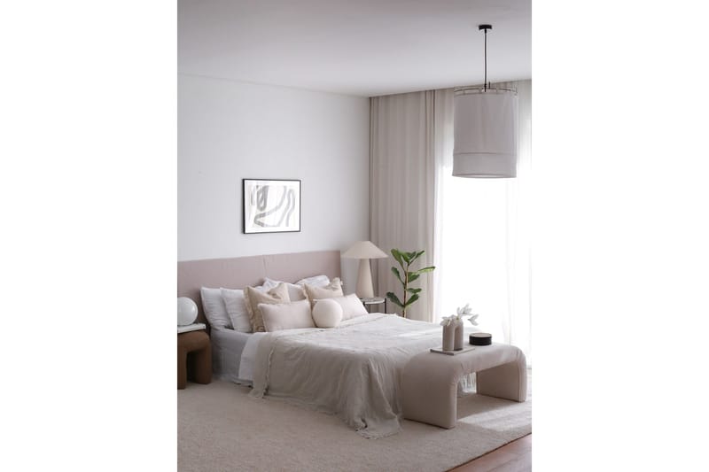 Narpendra Sittepuff 106 cm - Hvit - Møbler - Stoler - Krakk - Puff