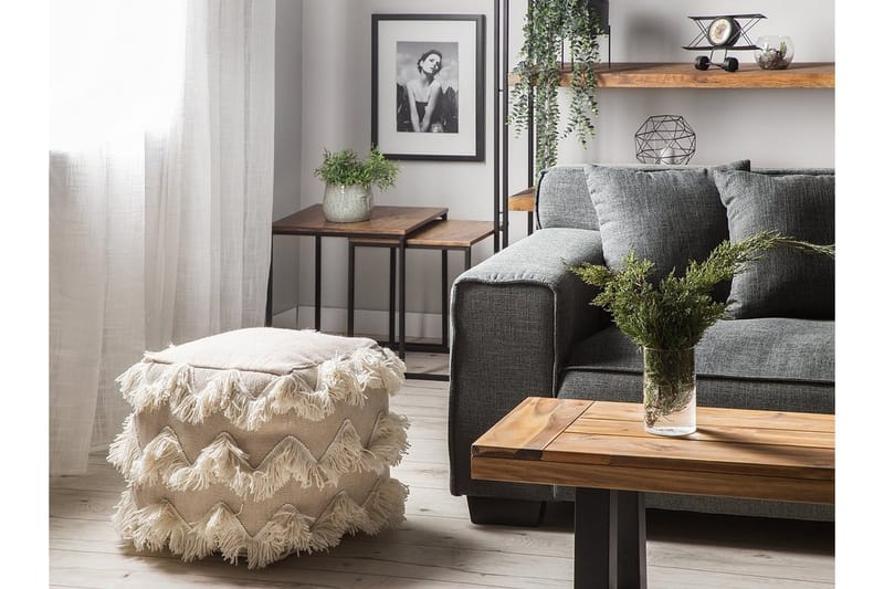 Nashik Puff 45 cm - Beige - Møbler - Stoler - Krakk - Puff